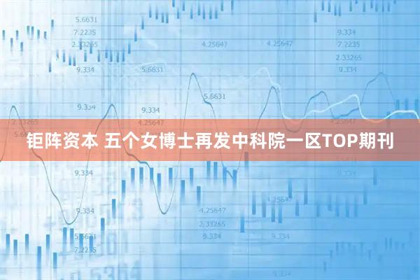 钜阵资本 五个女博士再发中科院一区TOP期刊